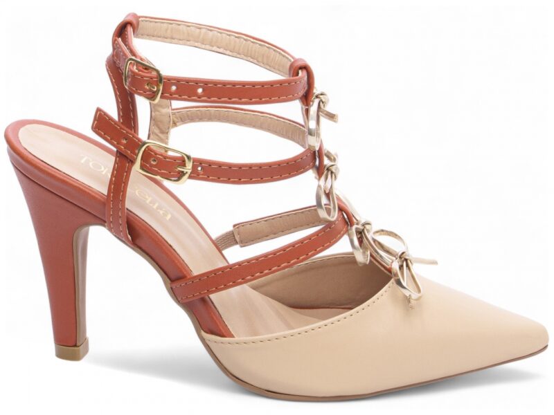 scarpin caramelo salto 9cm napa | VitriNerm