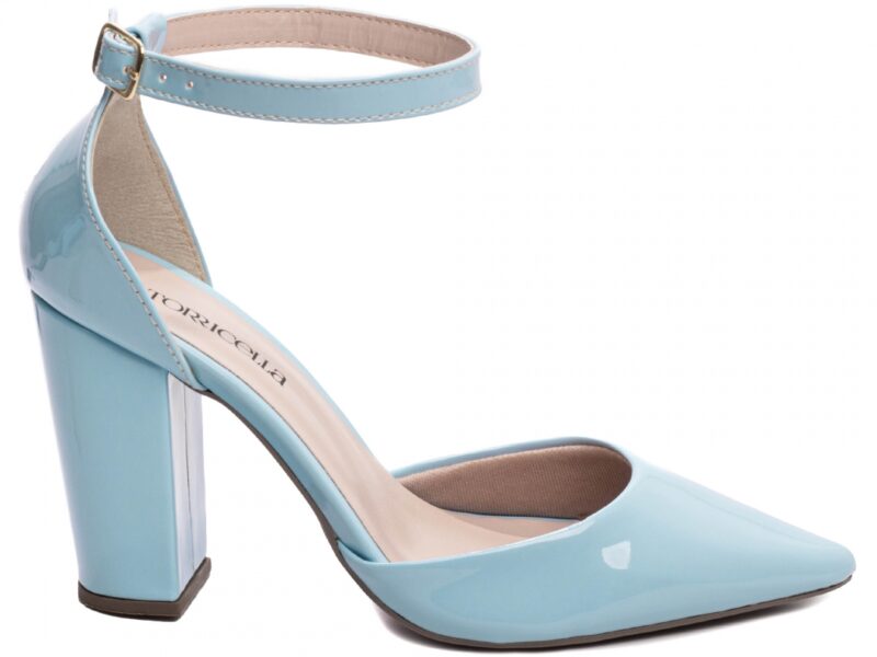 scarpin dourada salto 9cm verniz | VitriNerm