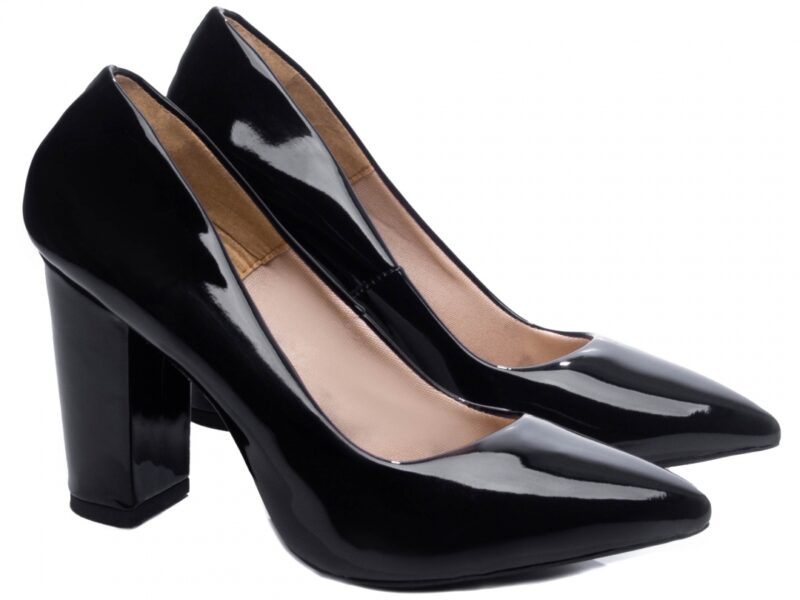 scarpin feminino preto solado antiderrapante | VitriNerm