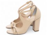 detalhe salto 8,5cm dourada sandália feminina | VitriNerm