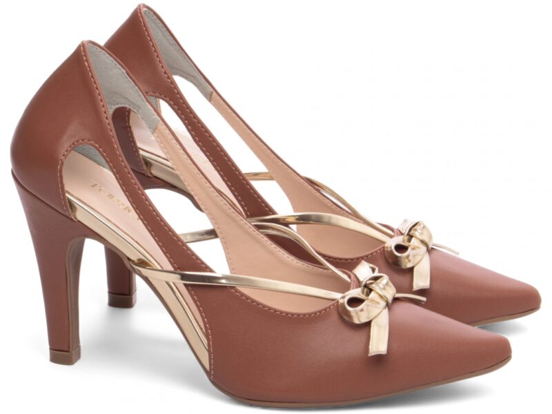 scarpin feminino caramelo solado antiderrapante | VitriNerm