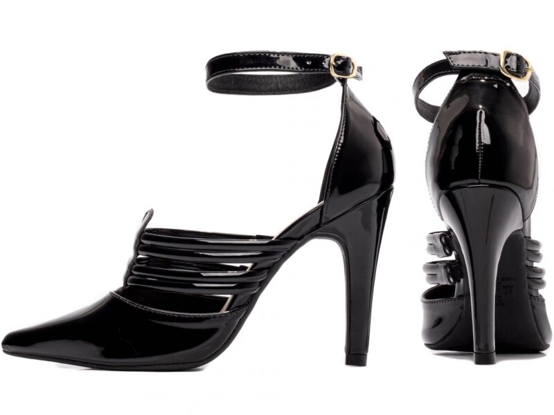 detalhe salto 9cm preto scarpin feminino | VitriNerm