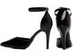 scarpin feminino preto vista lateral salto 10cm | VitriNerm