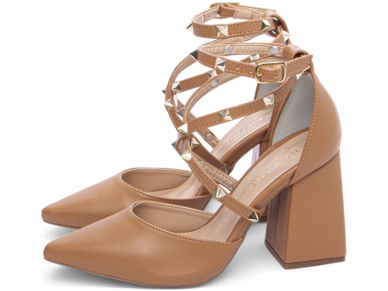 detalhe salto 8,5cm caramelo scarpin feminino | VitriNerm