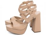 detalhe salto 11cm bege sandália feminina | VitriNerm