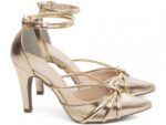 scarpin feminino dourado solado antiderrapante | VitriNerm