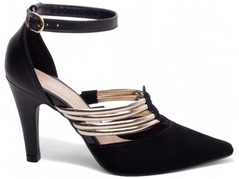 scarpin preto salto 9cm napa | VitriNerm