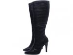 detalhe salto 10cm preta bota feminina | VitriNerm