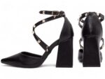 scarpin feminino preto vista lateral salto 8,5cm | VitriNerm
