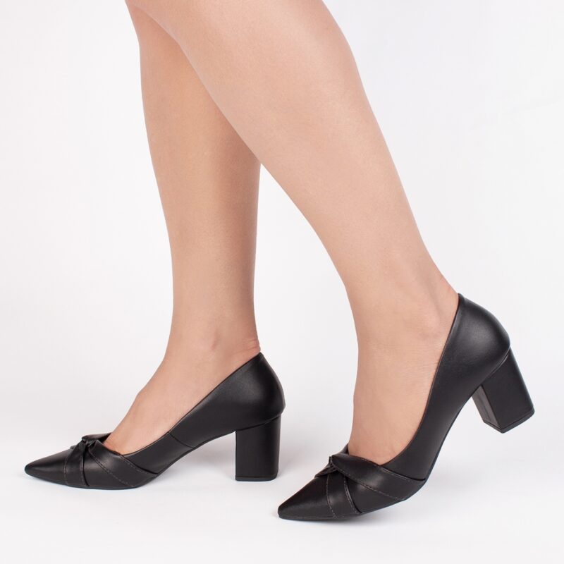 scarpin feminino preto feminino elegante comprar | VitriNerm