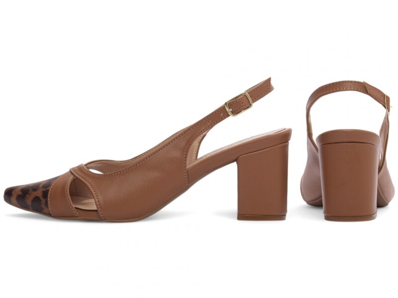 scarpin feminino caramelo vista lateral salto 6cm | VitriNerm