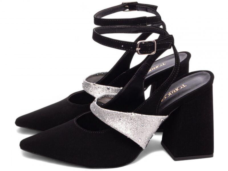 detalhe salto 8,5cm preto scarpin feminino | VitriNerm