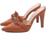 detalhe salto 9cm caramelo scarpin feminino | VitriNerm