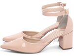 detalhe salto 6,5cm dourada scarpin feminino | VitriNerm