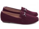 detalhe mocassim feminino vinho feminino | VitriNerm