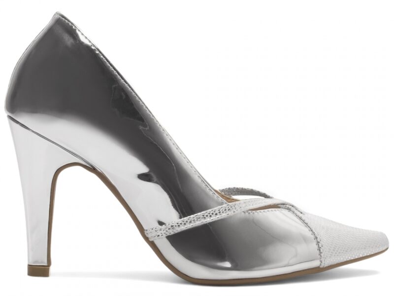 scarpin feminino prata par completo | VitriNerm