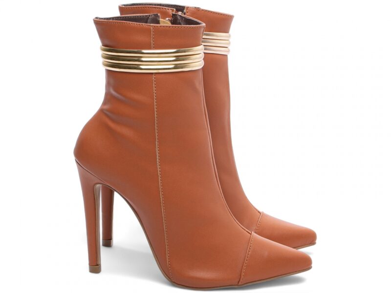 bota feminina caramelo solado antiderrapante | VitriNerm