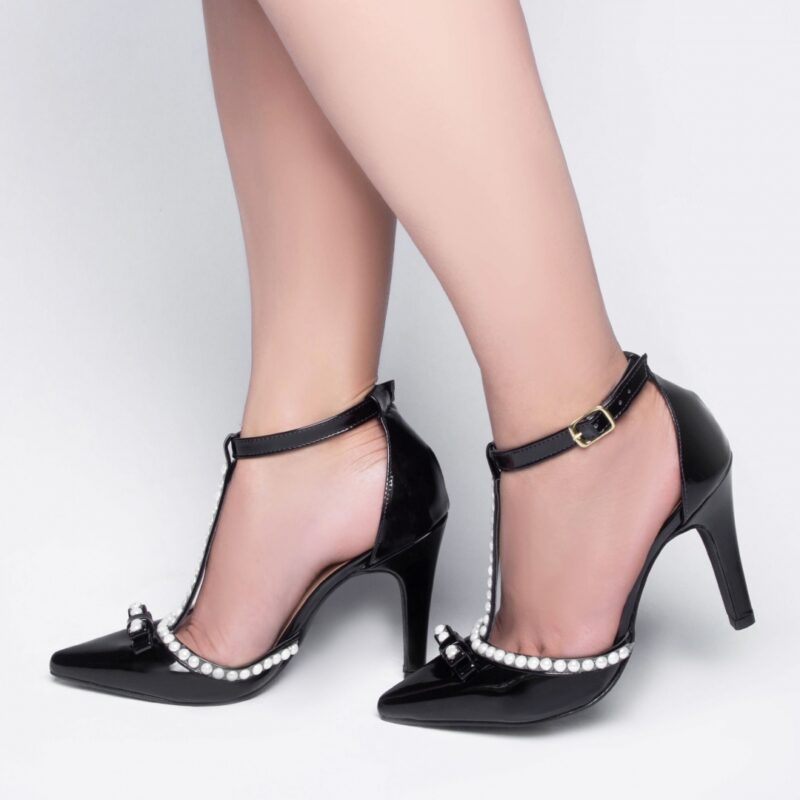 scarpin feminino preto feminino elegante comprar | VitriNerm