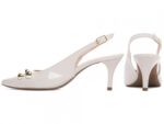 scarpin feminino off white vista lateral salto 6cm | VitriNerm