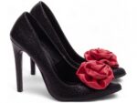 scarpin feminino preto solado antiderrapante | VitriNerm