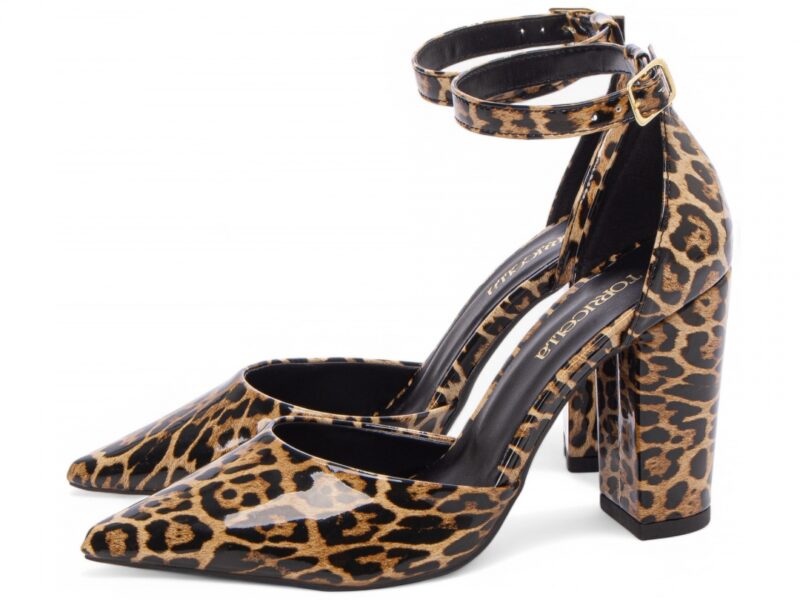 detalhe salto 9cm dourada scarpin feminino | VitriNerm