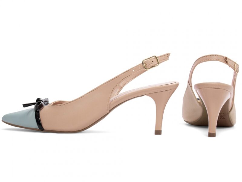 scarpin feminino dourada vista lateral salto 6cm | VitriNerm
