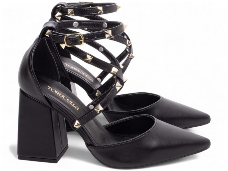 scarpin feminino preto solado antiderrapante | VitriNerm