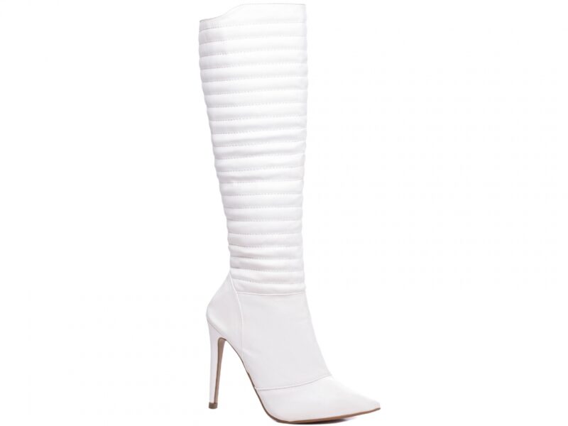 bota feminina branca solado antiderrapante | VitriNerm