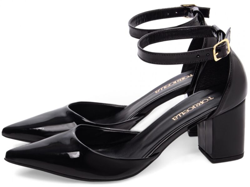 detalhe salto 6,5cm preto scarpin feminino | VitriNerm