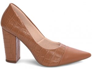 scarpin caramelo salto 9cm napa | VitriNerm