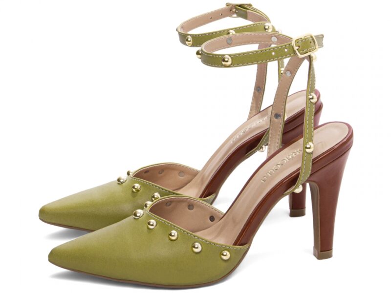 detalhe salto 9cm caramelo scarpin feminino | VitriNerm