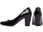 scarpin feminino preto vista lateral salto 7,5cm | VitriNerm