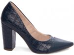 scarpin azul salto 9cm napa | VitriNerm