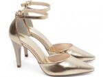 scarpin feminino dourado solado antiderrapante | VitriNerm