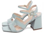detalhe salto 7cm azul sandália feminina | VitriNerm