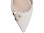 detalhe bico scarpin feminino off white feminino | VitriNerm