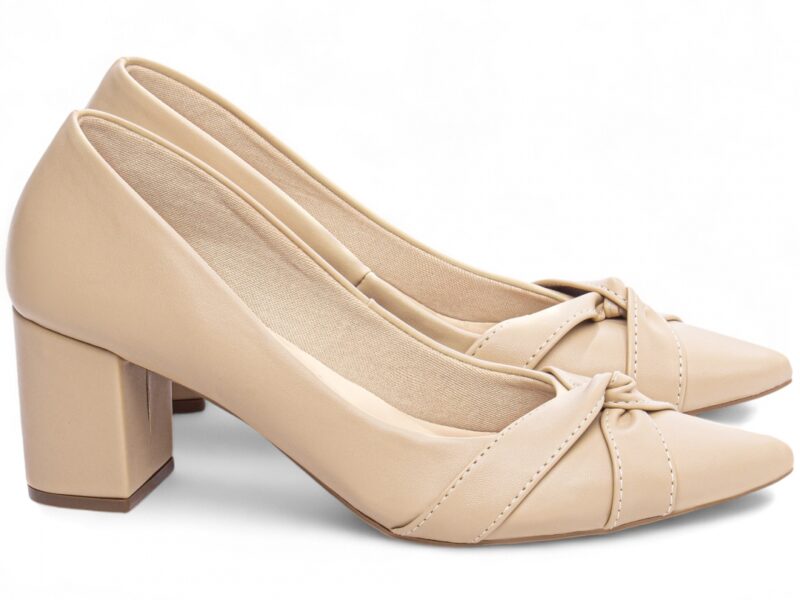 scarpin feminino bege solado antiderrapante | VitriNerm