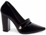 scarpin preto salto 9cm verniz | VitriNerm
