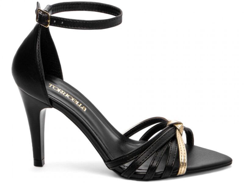 sandália preto salto 9cm napa | VitriNerm