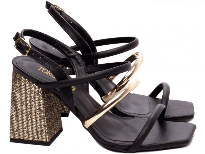 sandália feminina dourado solado antiderrapante | VitriNerm