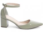 scarpin dourada salto 6,5cm verniz | VitriNerm