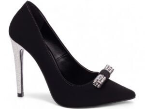 scarpin preto salto 12cm | VitriNerm