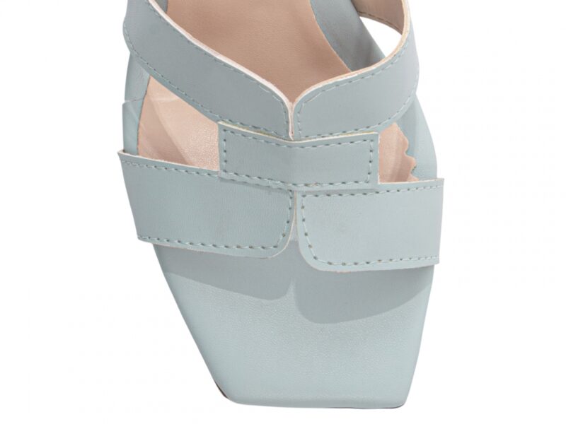 detalhe bico sandália feminina azul feminino | VitriNerm