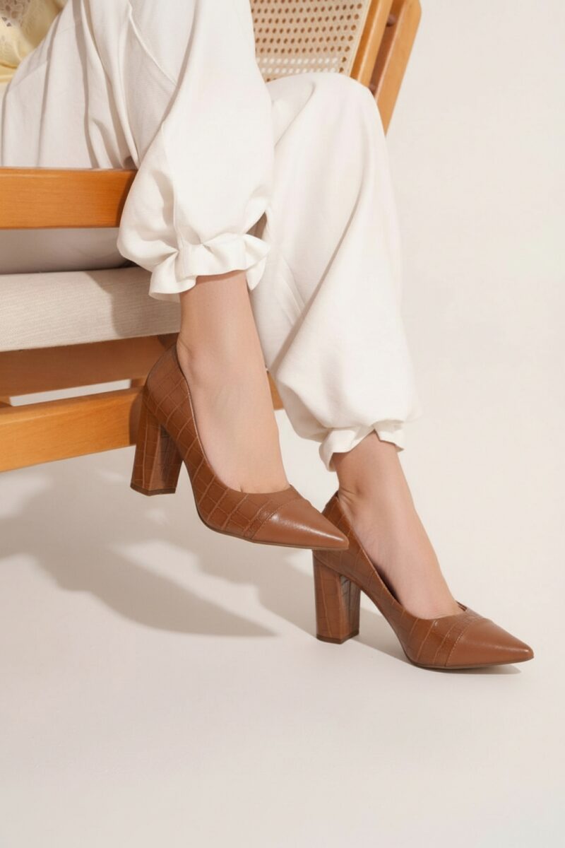 scarpin feminino caramelo feminino elegante comprar | VitriNerm