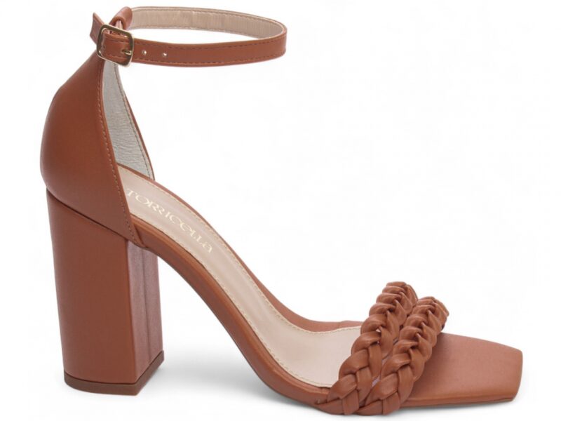 sandália caramelo salto 8,5cm napa | VitriNerm