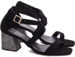 detalhe sandália feminina preto feminino | VitriNerm
