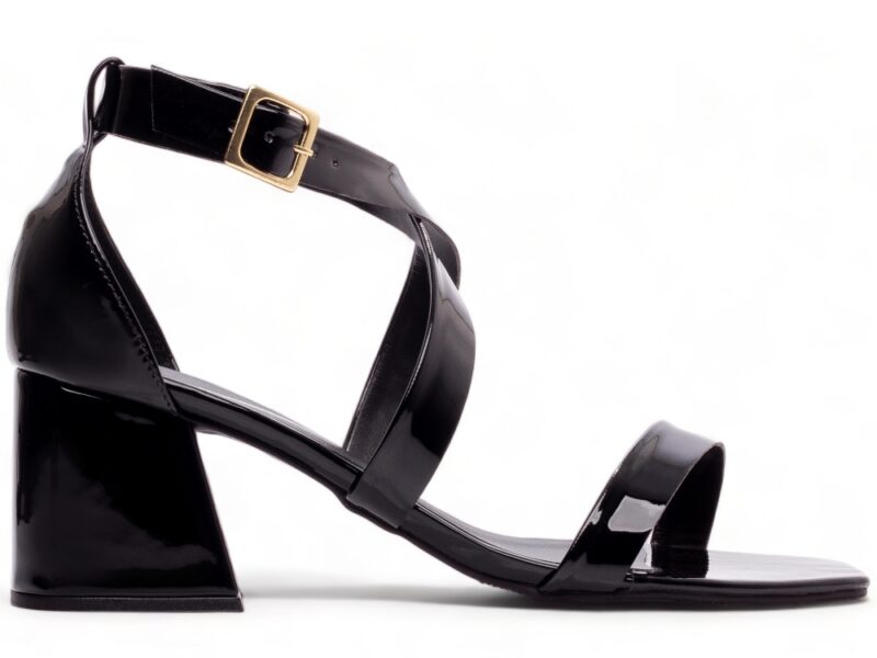 sandália feminina preto par completo | VitriNerm