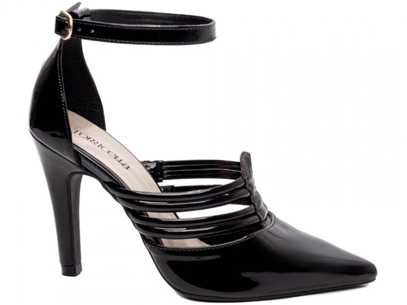 scarpin preto salto 9cm verniz | VitriNerm