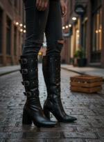 bota feminina preta feminino elegante comprar | VitriNerm