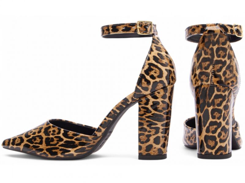 scarpin feminino dourada vista lateral salto 9cm | VitriNerm